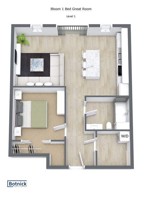 Great Room One Bedroom